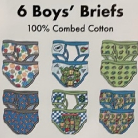 Teenage Mutant Ninja Turtles 6 pack briefs,cotton light,breathable,elastic waist - Picture 5 of 5